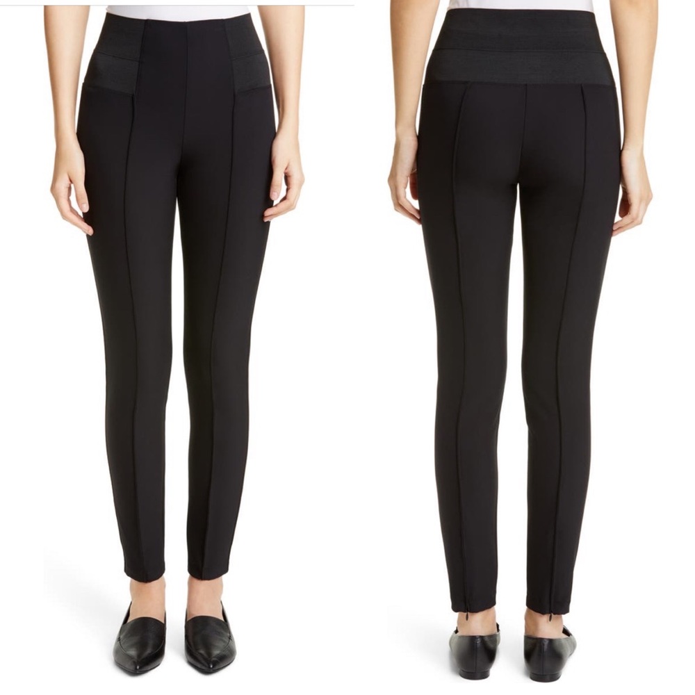 Lafayette 148 New York Women’s Nolita Navy Blue Elastic Waistband Legging Medium